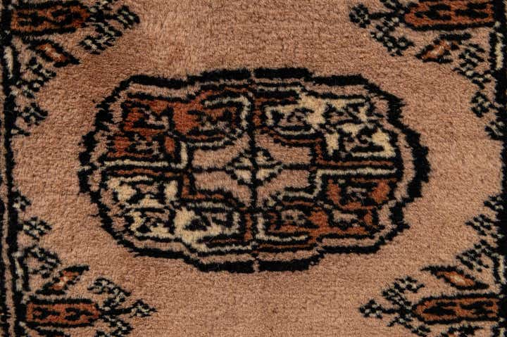 65cm x 95cm anudado a mano Bokhara Alfombra Oriental Lana