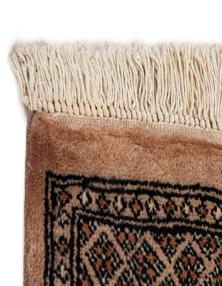 Detail image of 2' 1 x 3' 2  Hand Knotted Bokhara Oriental Wool Rug