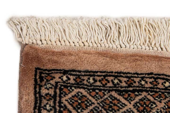 65cm x 95cm anudado a mano Bokhara Alfombra Oriental Lana