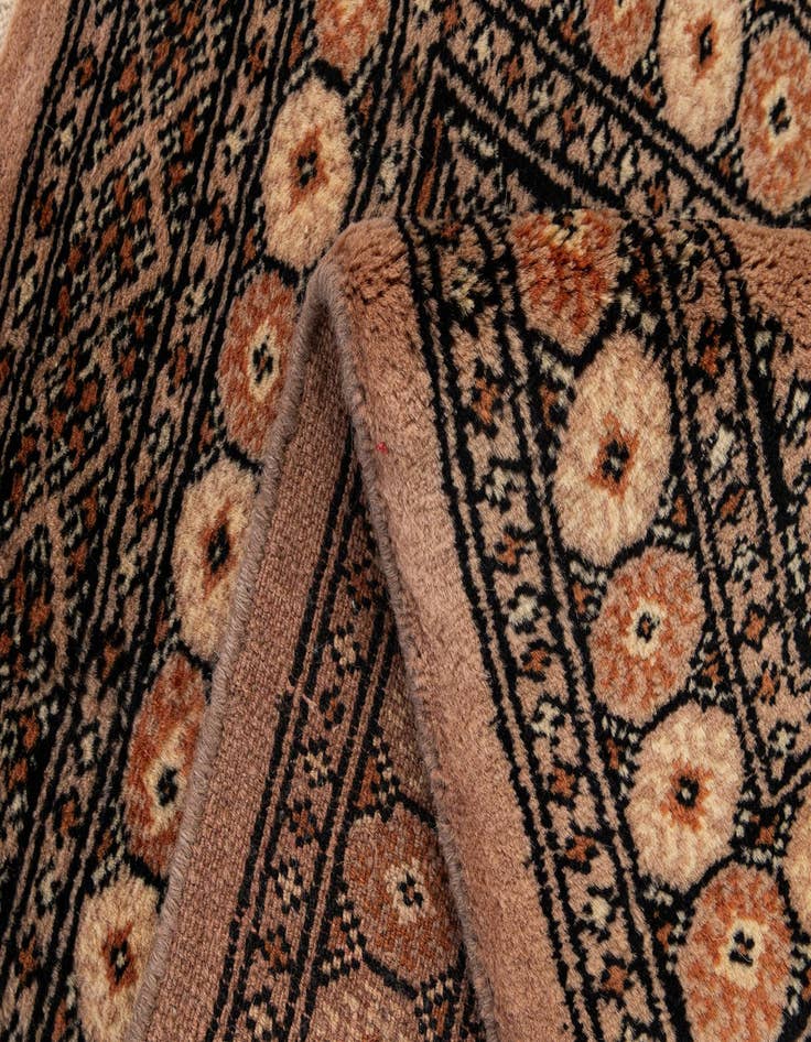Detail image of 2' 1 x 3' 2  Hand Knotted Bokhara Oriental Wool Rug