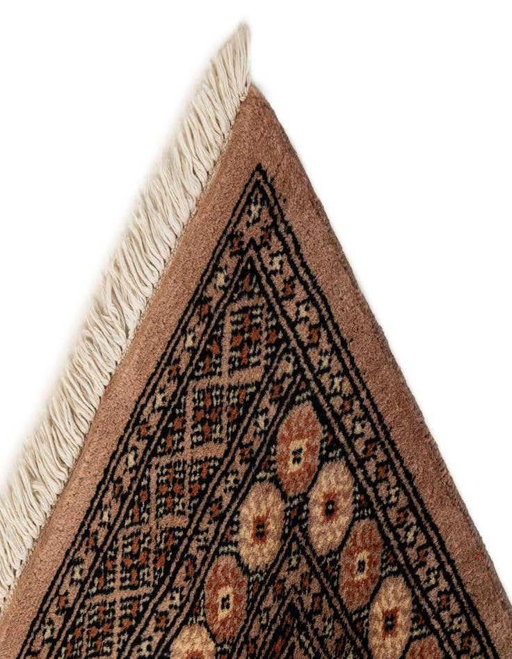 Detail image of 2' 1 x 3' 2  Hand Knotted Bokhara Oriental Wool Rug