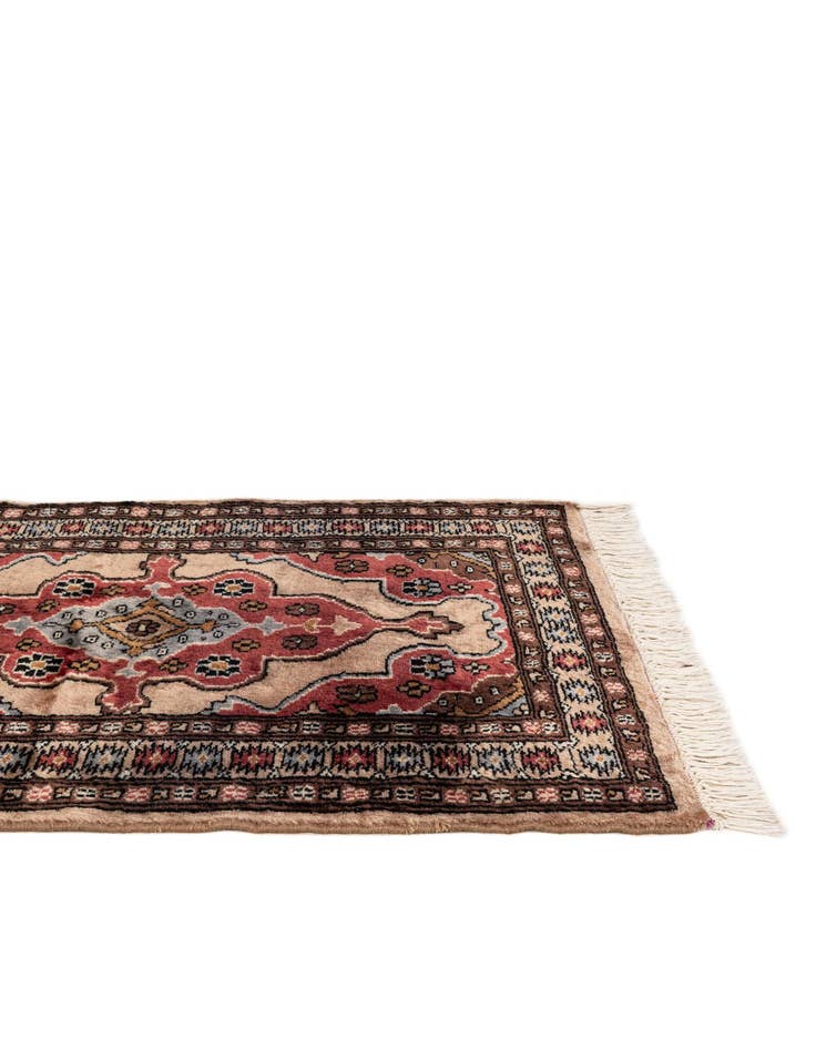 Detail image of 2' 2 x 3' 3 Hand Knotted Bokhara Oriental Wool Rug