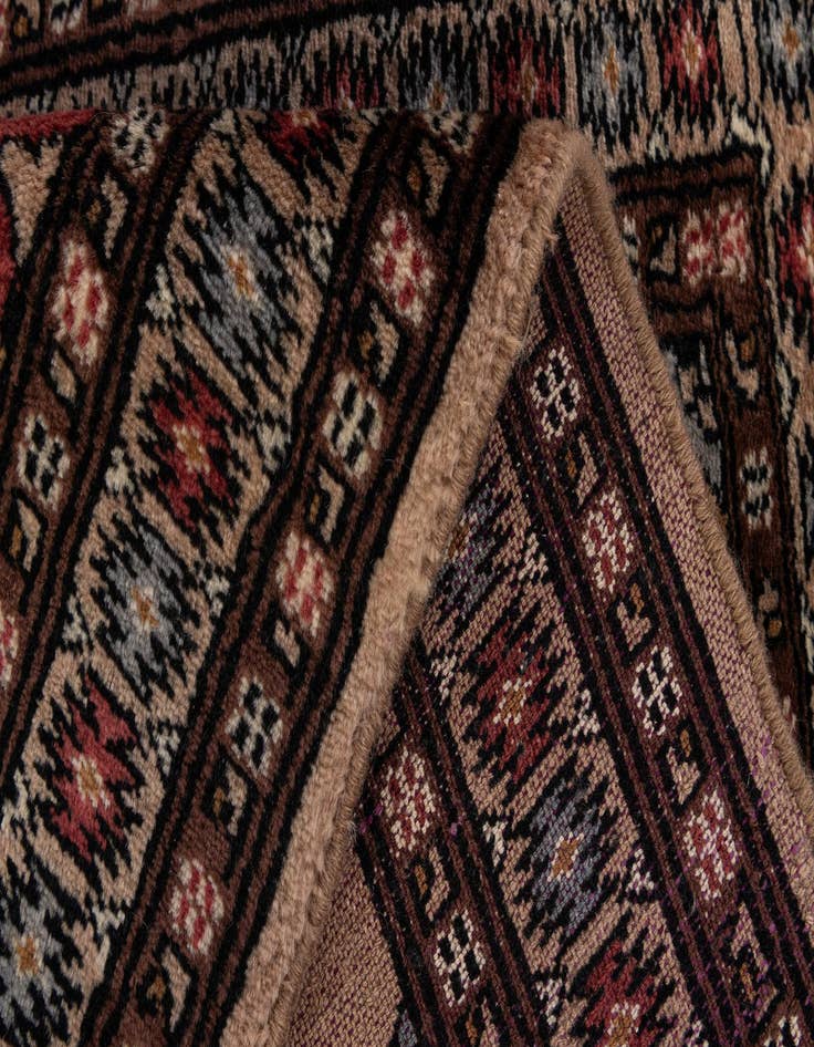 Detail image of 2' 2 x 3' 3 Hand Knotted Bokhara Oriental Wool Rug
