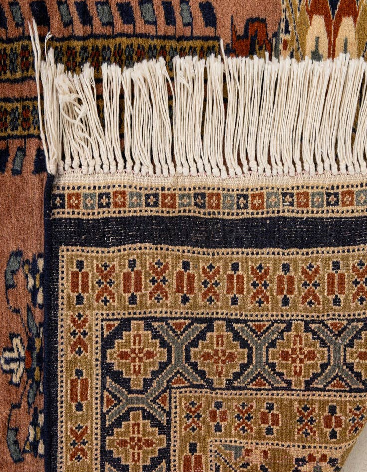 Detail image of 2' 9 x 3' 10  Hand Knotted Bokhara Oriental Wool Rug