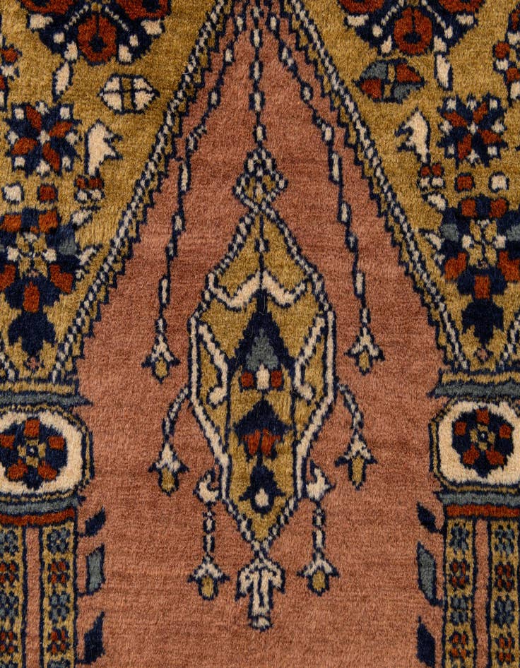 Detail image of 2' 9 x 3' 10  Hand Knotted Bokhara Oriental Wool Rug