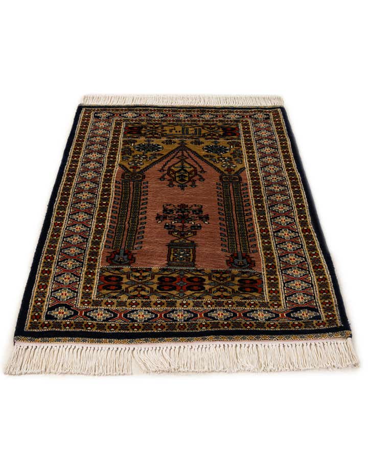 2' 9 x 4' 2 Hand Knotted Bokhara Oriental Wool Rug
