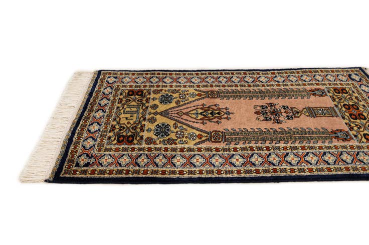 Detail image of 2' 9 x 4' 2 Hand Knotted Bokhara Oriental Wool Rug