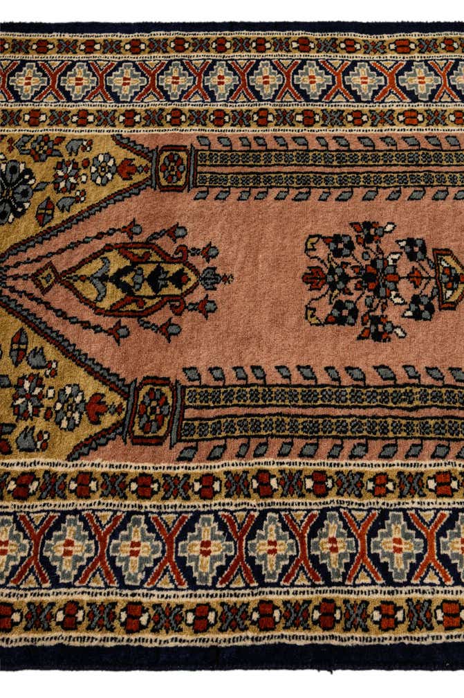 2' 9 x 4' 2 Hand Knotted Bokhara Oriental Wool Rug