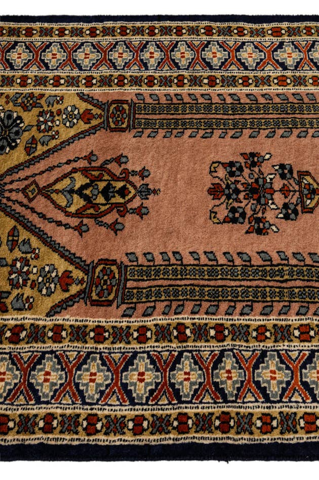 Detail image of 2' 9 x 4' 2 Hand Knotted Bokhara Oriental Wool Rug