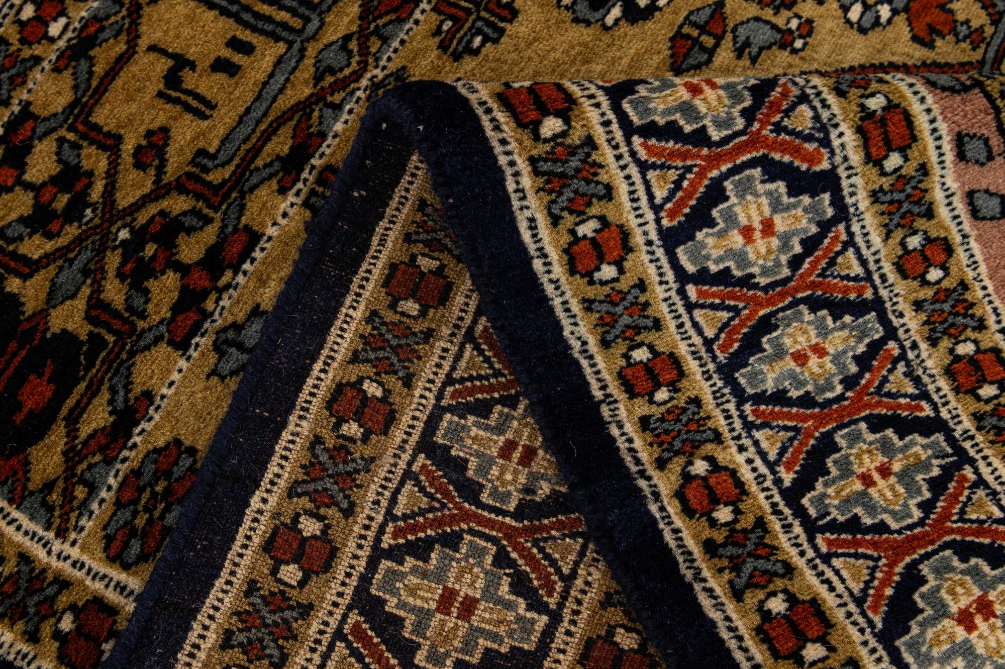 2' 9 x 4' 2 Hand Knotted Bokhara Oriental Wool Rug