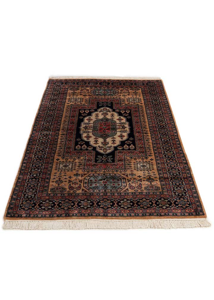 5' 3 x 8' 2 Hand Knotted Bokhara Oriental Wool Rug