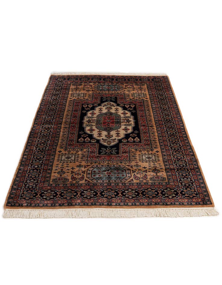 Detail image of 5' 3 x 8' 2 Hand Knotted Bokhara Oriental Wool Rug