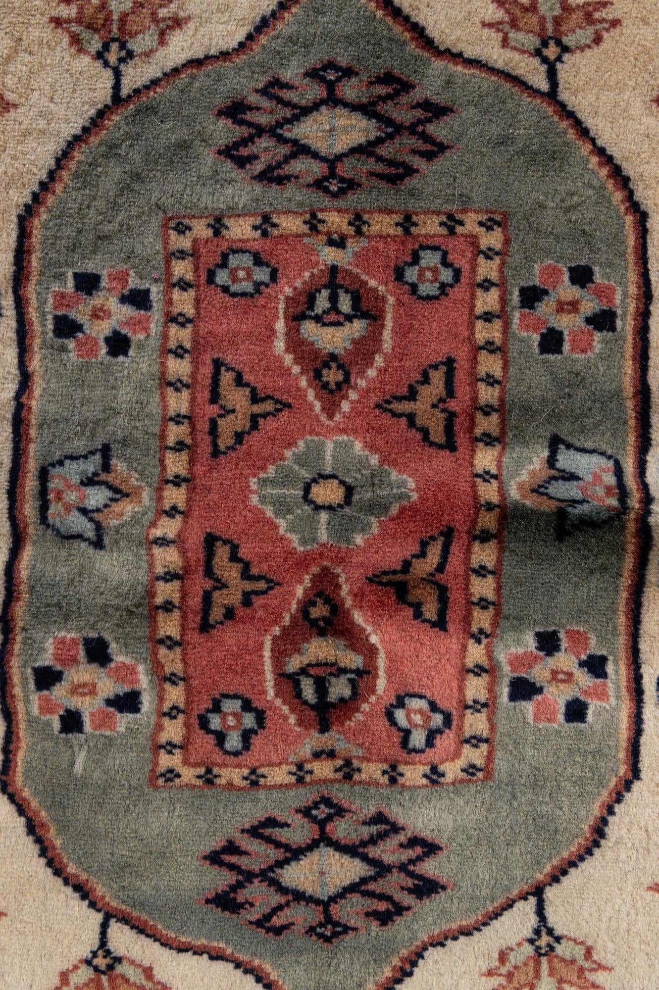 5' 3 x 8' 2 Hand Knotted Bokhara Oriental Wool Rug