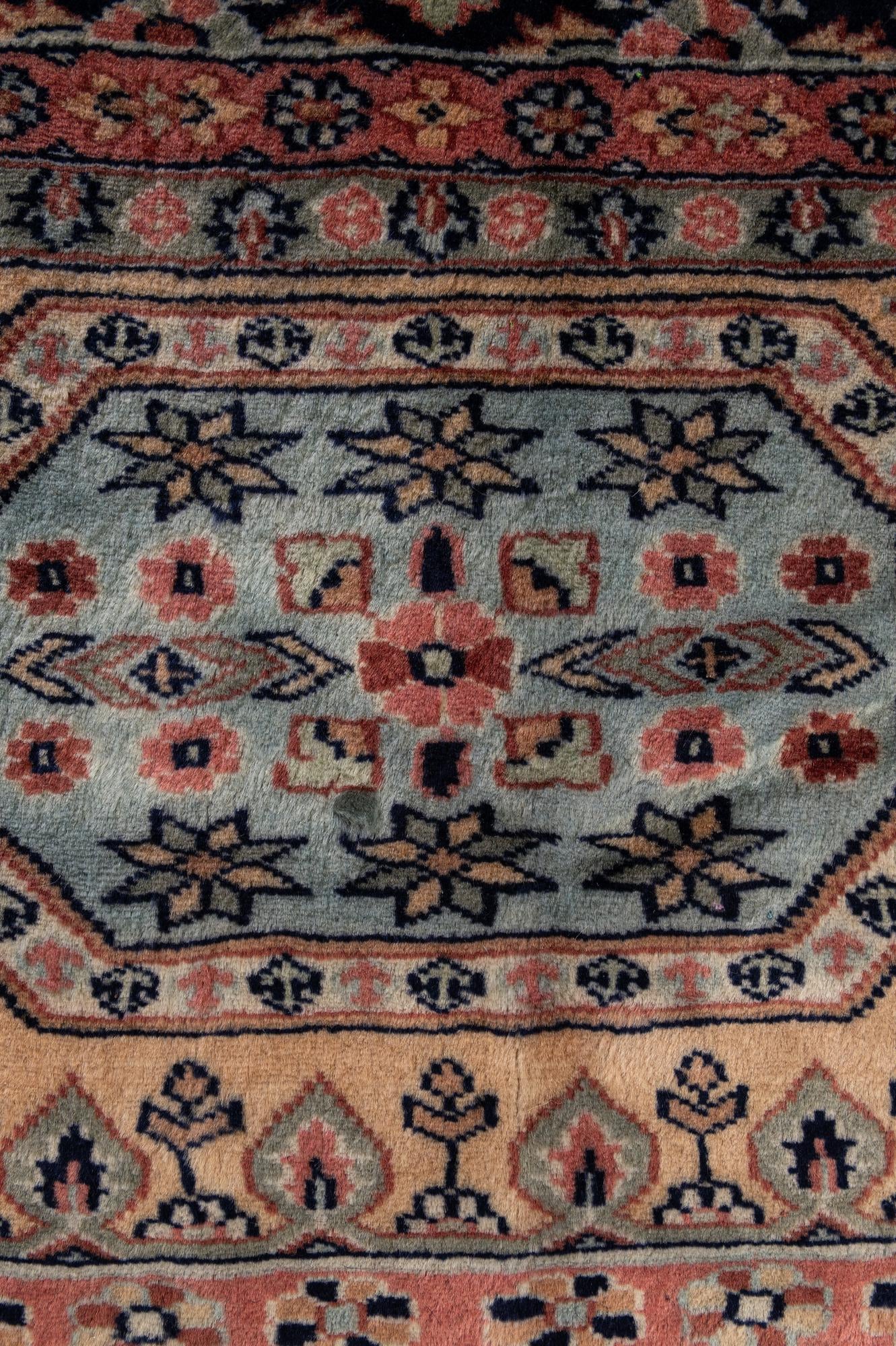 5' 3 x 8' 2 Hand Knotted Bokhara Oriental Wool Rug