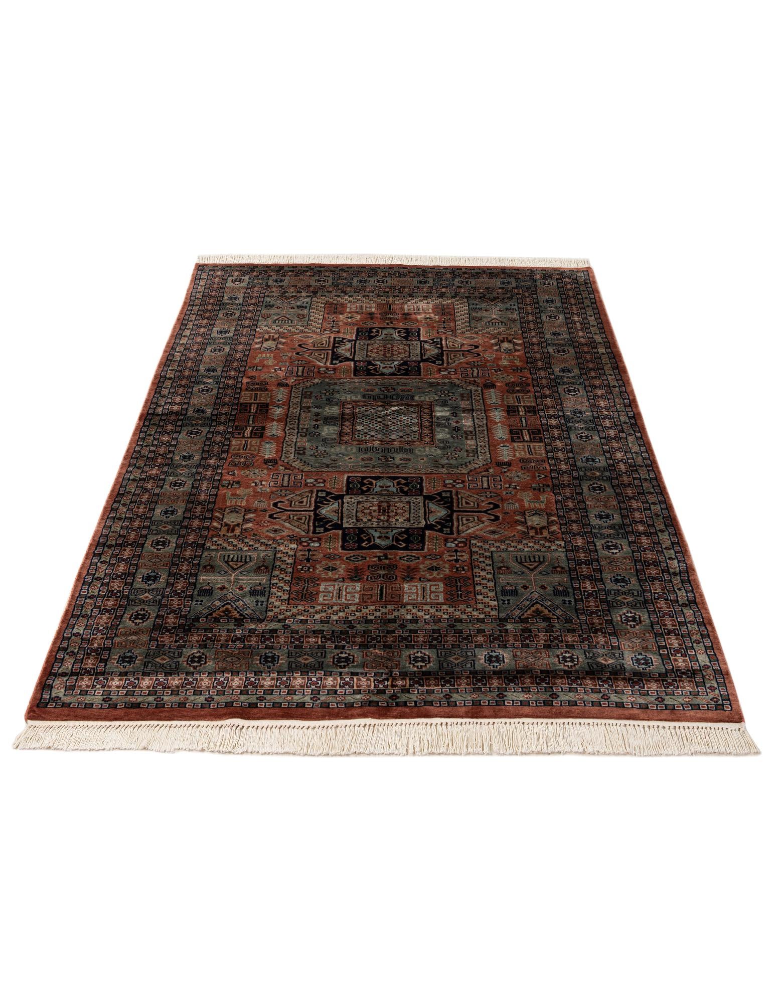 5' 4 x 8' 8 Hand Knotted Bokhara Oriental Wool Rug