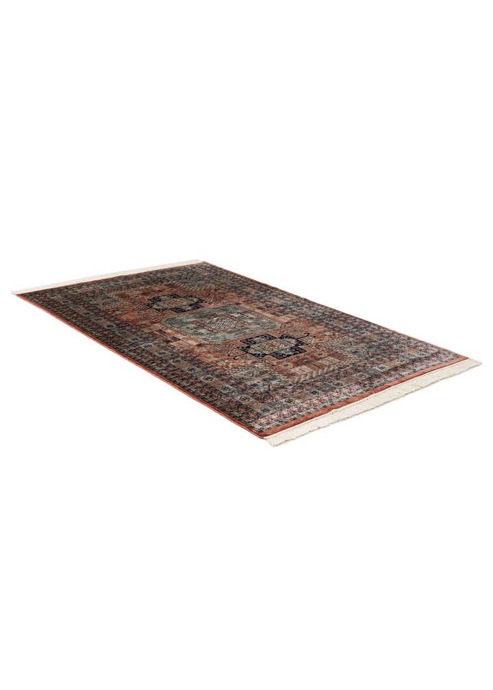 5' 4 x 8' 8 Hand Knotted Bokhara Oriental Wool Rug