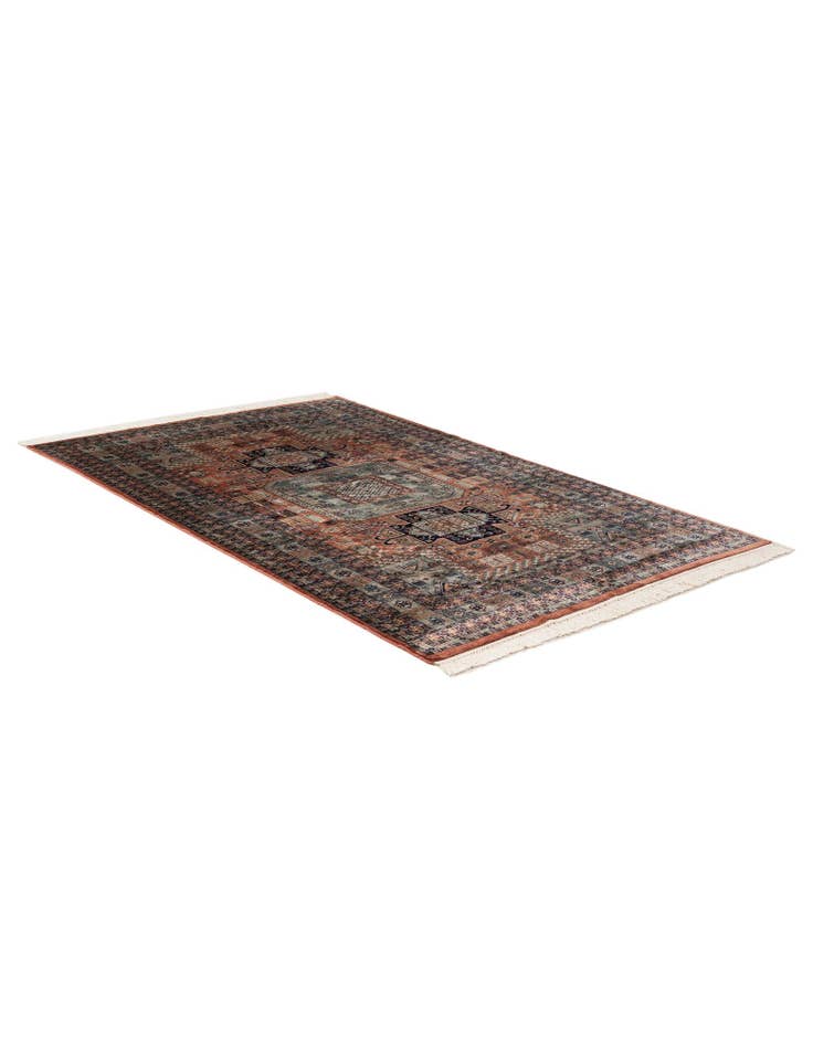 Detail image of 5' 4 x 8' 8 Hand Knotted Bokhara Oriental Wool Rug