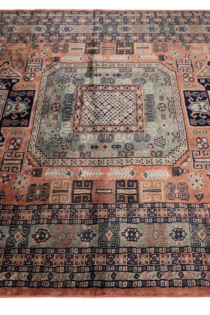 5' 4 x 8' 8 Hand Knotted Bokhara Oriental Wool Rug