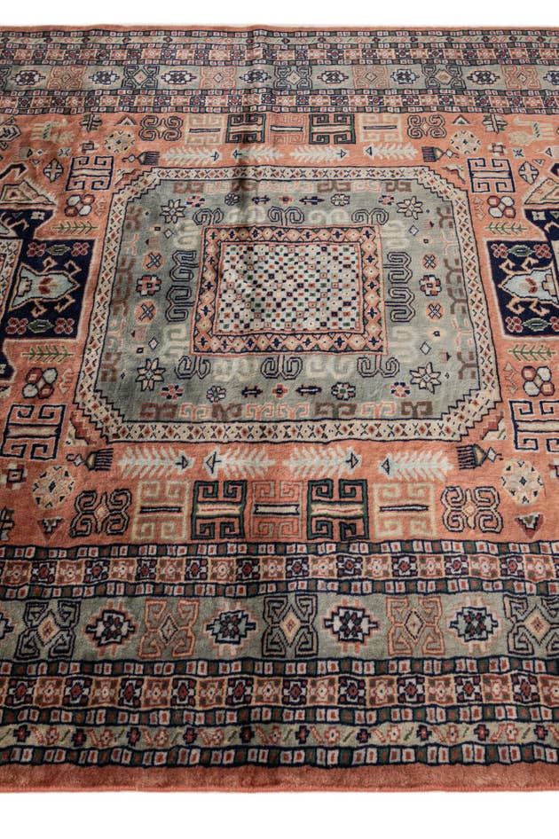 Detail image of 5' 4 x 8' 8 Hand Knotted Bokhara Oriental Wool Rug