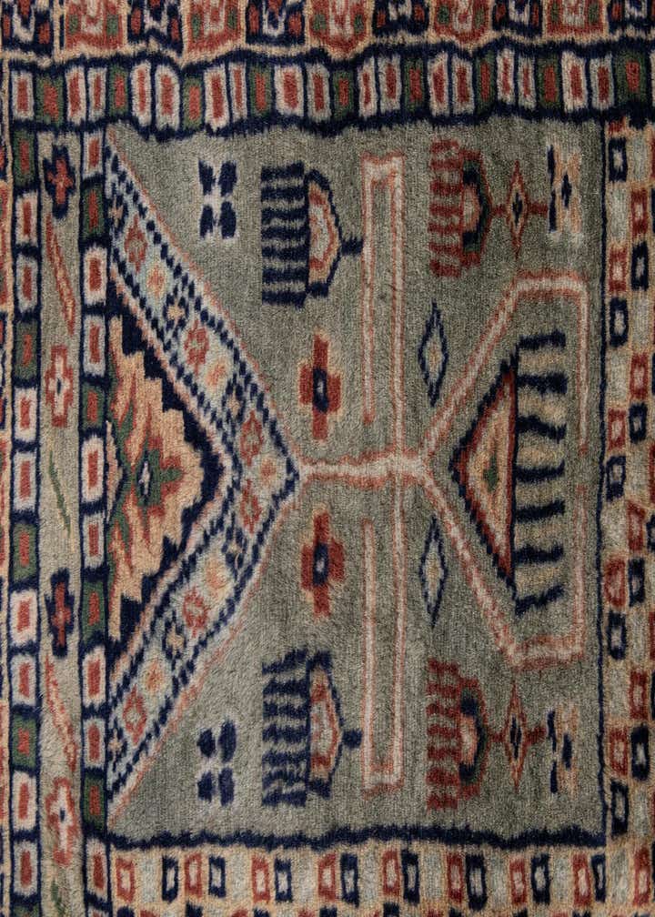 5' 4 x 8' 8 Hand Knotted Bokhara Oriental Wool Rug