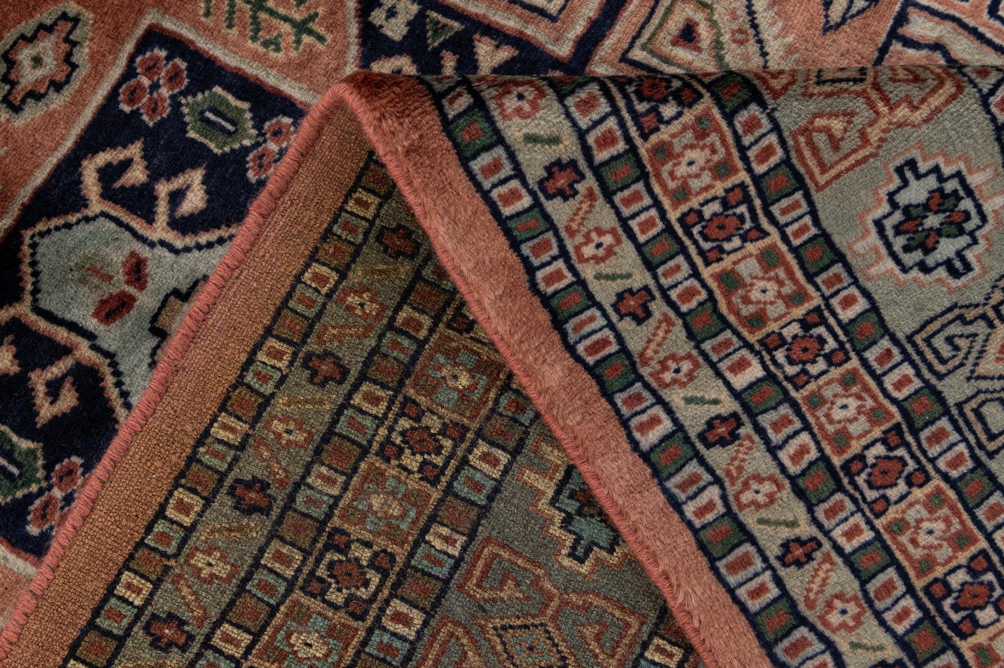 5' 4 x 8' 8 Hand Knotted Bokhara Oriental Wool Rug