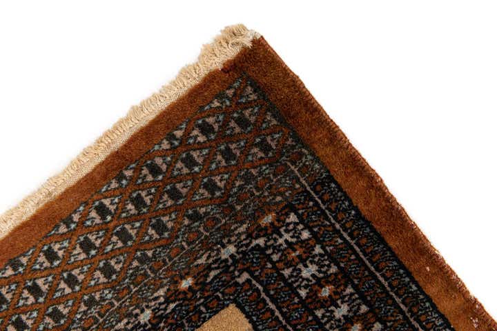 3' 9 x 5' 11 Hand Knotted Bokhara Oriental Wool Rug
