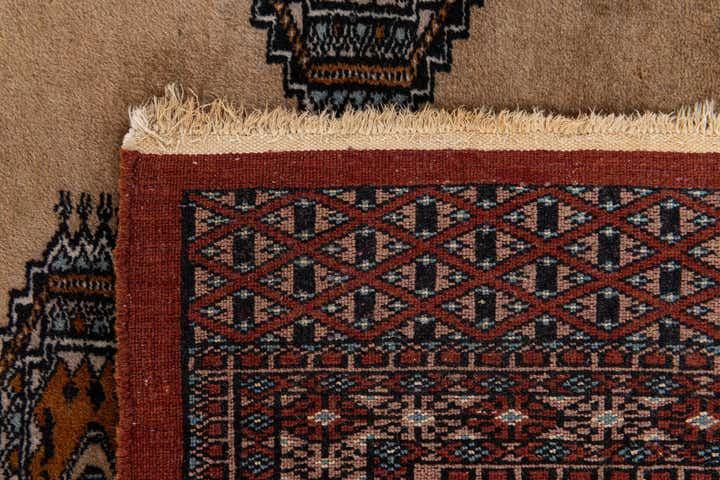 3' 9 x 5' 11 Hand Knotted Bokhara Oriental Wool Rug