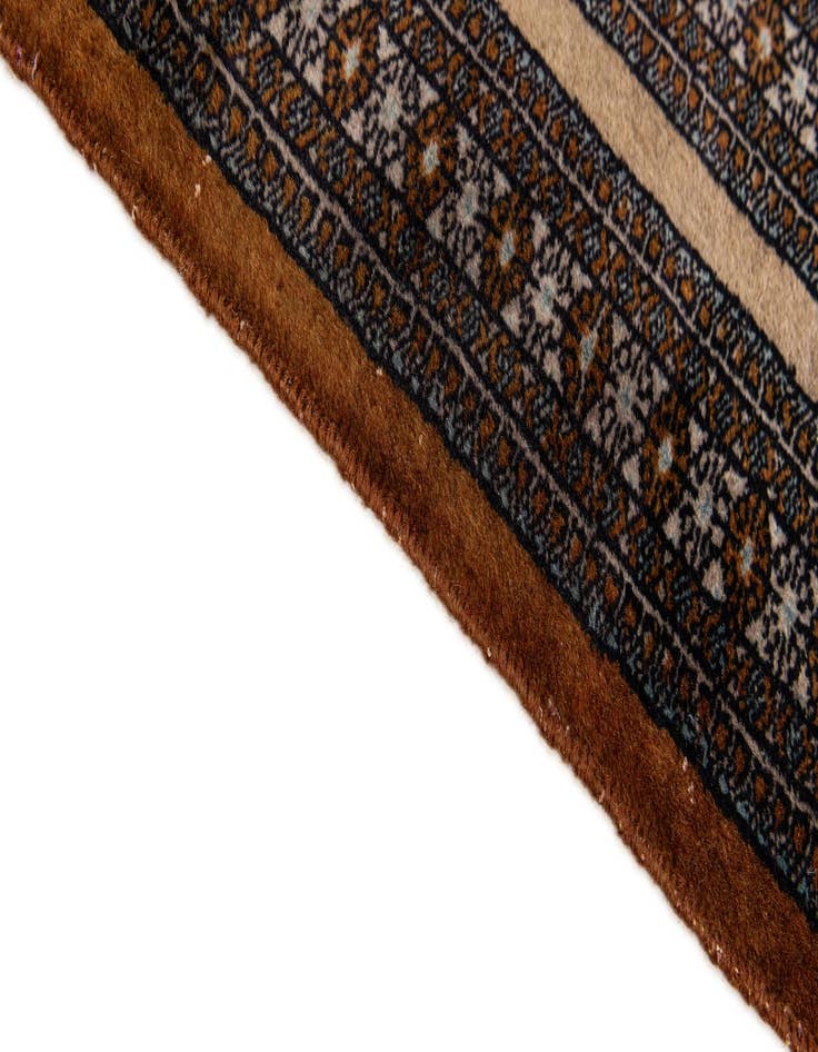 Detail image of 3' 9 x 5' 11  Hand Knotted Bokhara Oriental Wool Rug