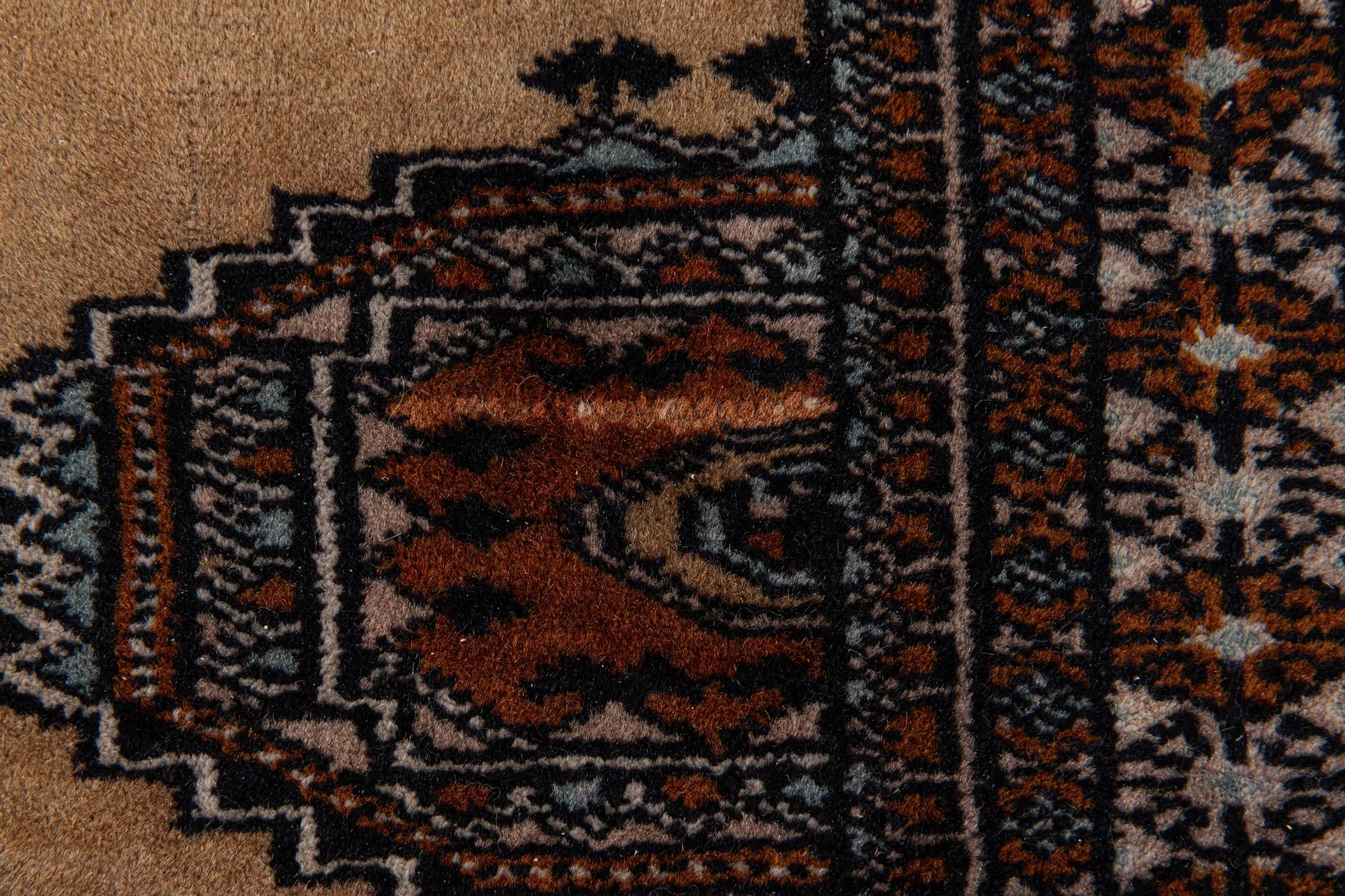 3' 9 x 5' 11 Hand Knotted Bokhara Oriental Wool Rug
