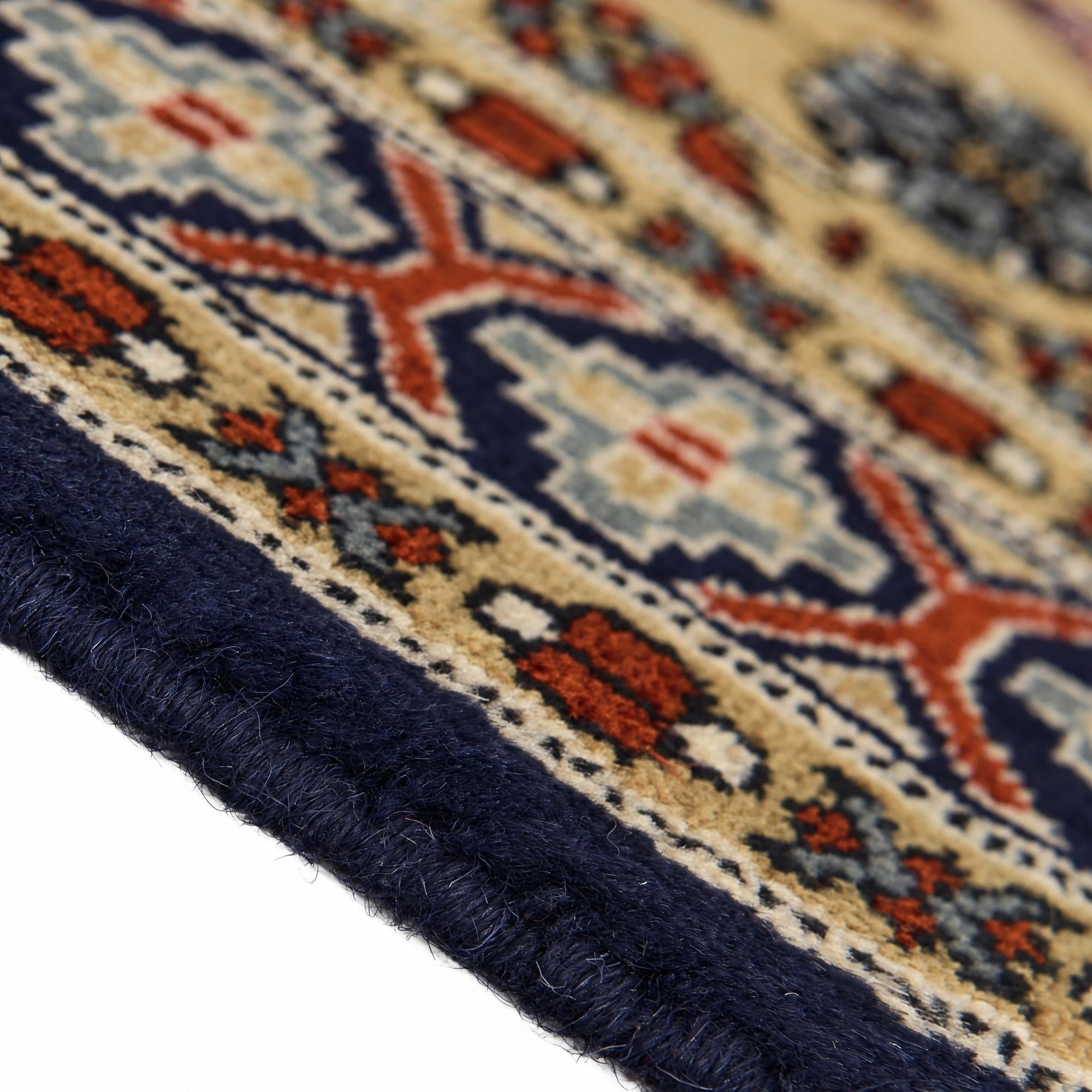 Detail image 8 of 12: 2' 8 x 4' 3 Hand Knotted Bokhara Oriental Wool Rug