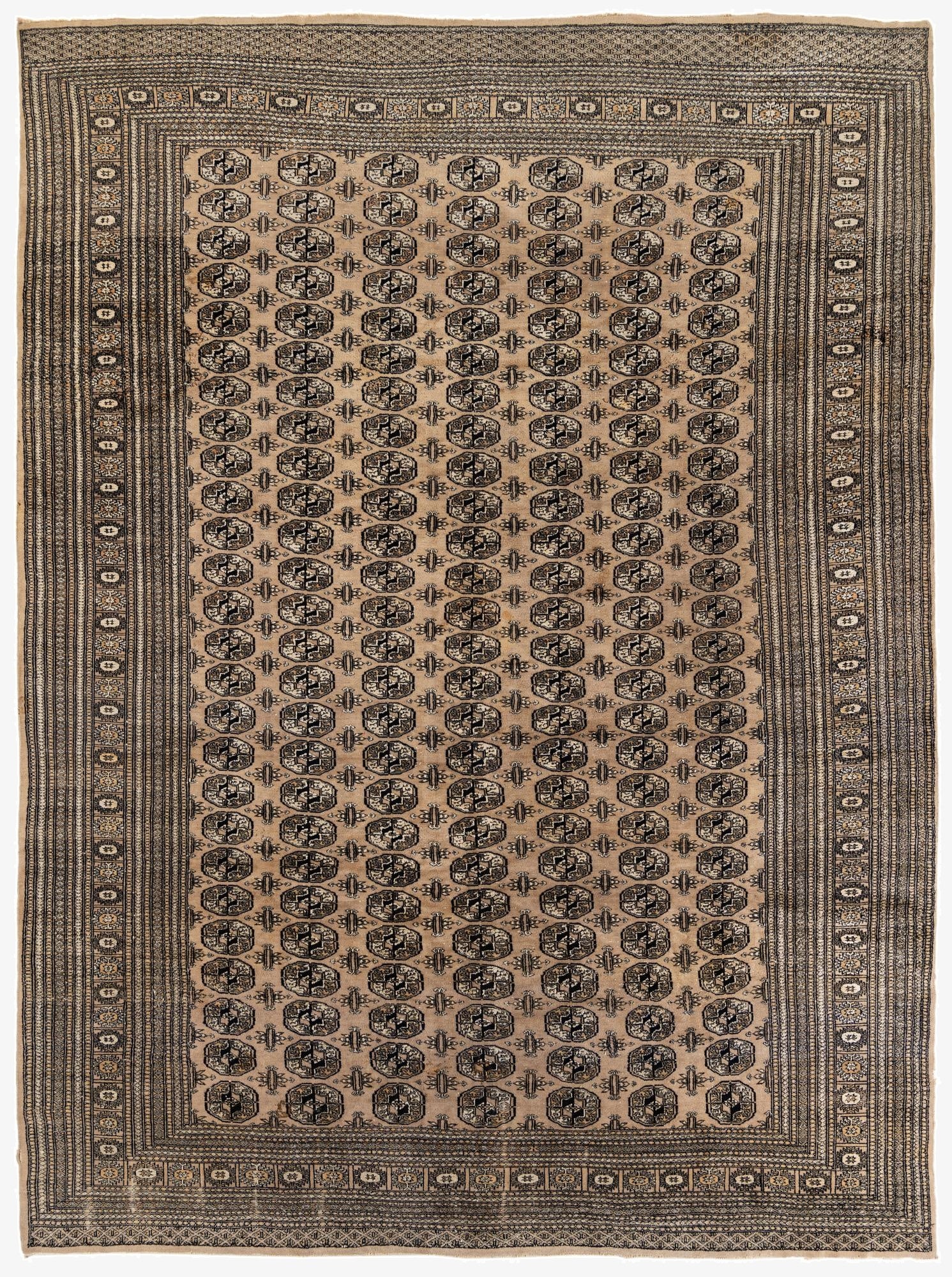 8' 3 x 11' 1  Hand Knotted Bokhara Oriental Rug