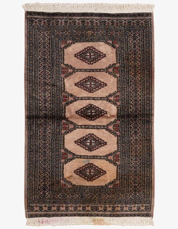 3' 1 x 5' Hand Knotted Bokhara Oriental Wool Rug