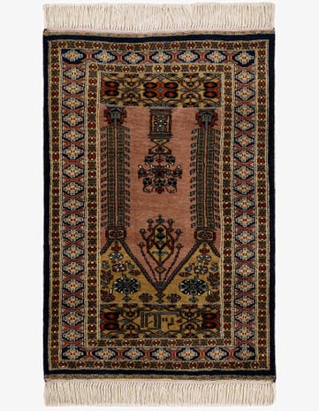 2' 9 x 4' 2 Hand Knotted Bokhara Oriental Wool Rug