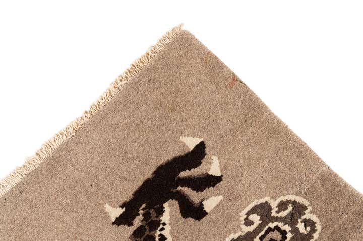 3' 1 x 5' 7 Hand Knotted Carved Pekin Oriental Wool Rug