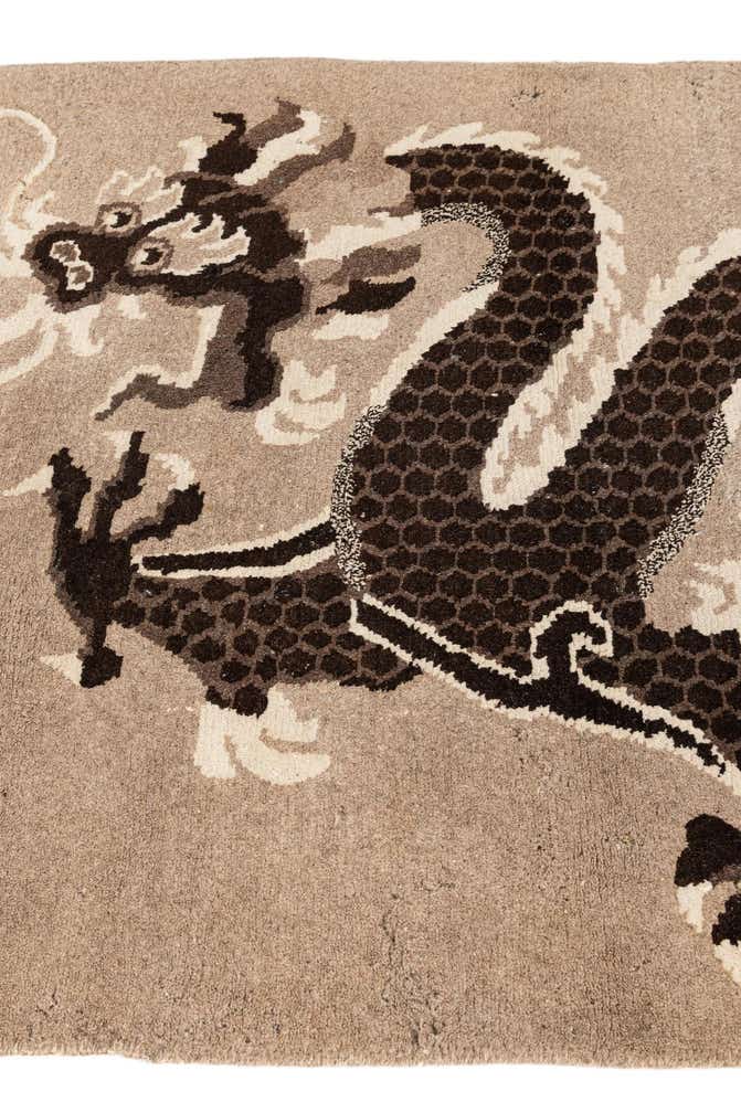 3' 1 x 5' 7 Hand Knotted Carved Pekin Oriental Wool Rug