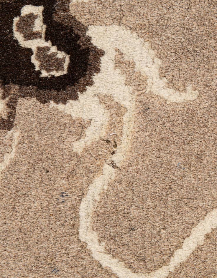 Detail image of 3' 1 x 5' 7  Hand Knotted Carved Pekin Oriental Wool Rug