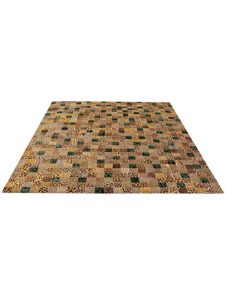 Detail image of 8' x 9' 10 Cowhide - Patchwork Rug