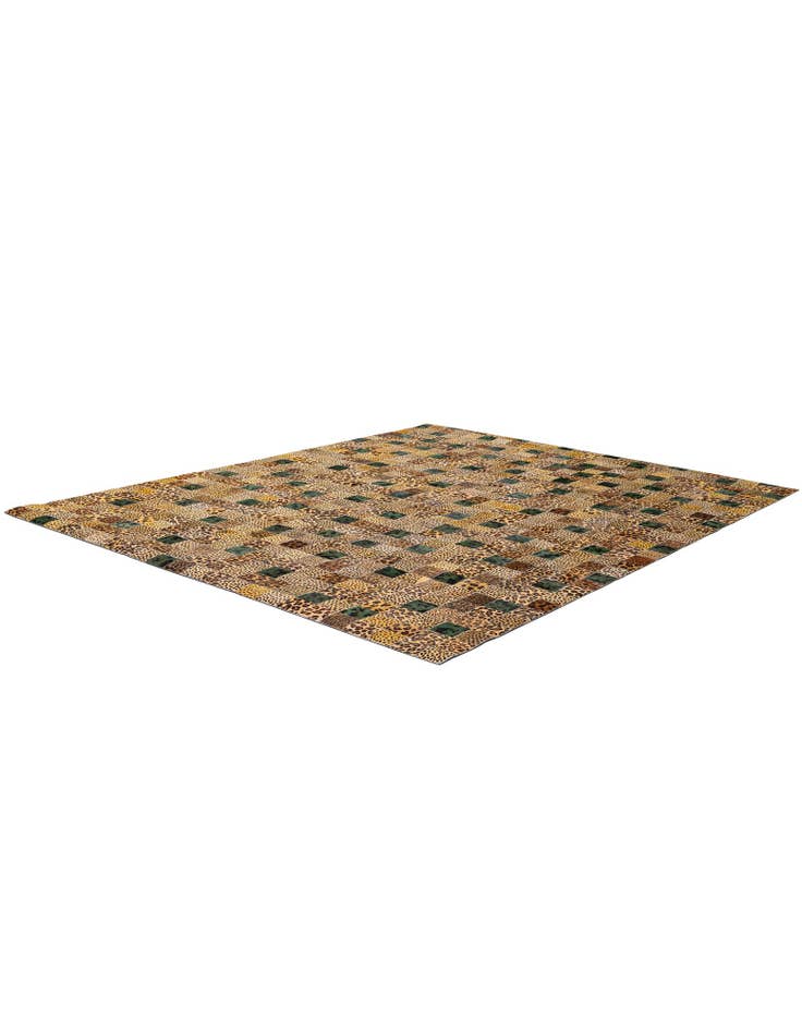 Detail image of 8' x 9' 10 Cowhide - Patchwork Rug