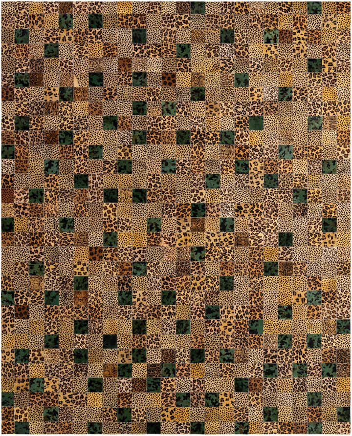 8' x 9' 10 Cowhide - Patchwork Rug