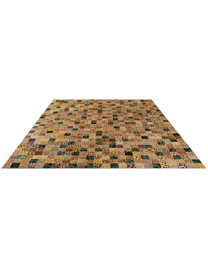 8' x 9' 11 Cowhide - Patchwork Rug