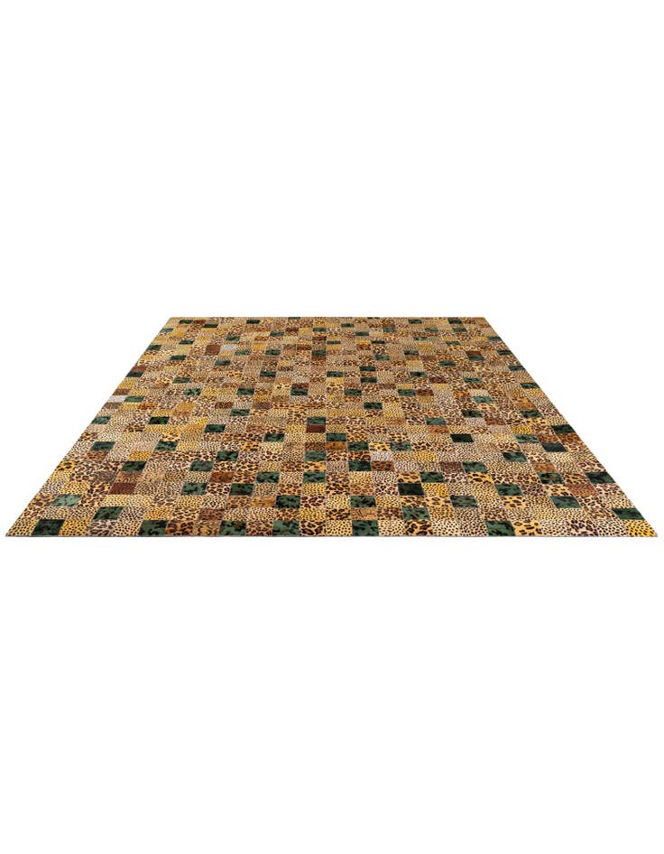 Detail image of 8' x 9' 11 Cowhide - Patchwork Rug