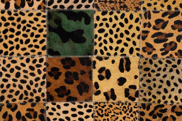 8' x 9' 11 Cowhide - Patchwork Rug