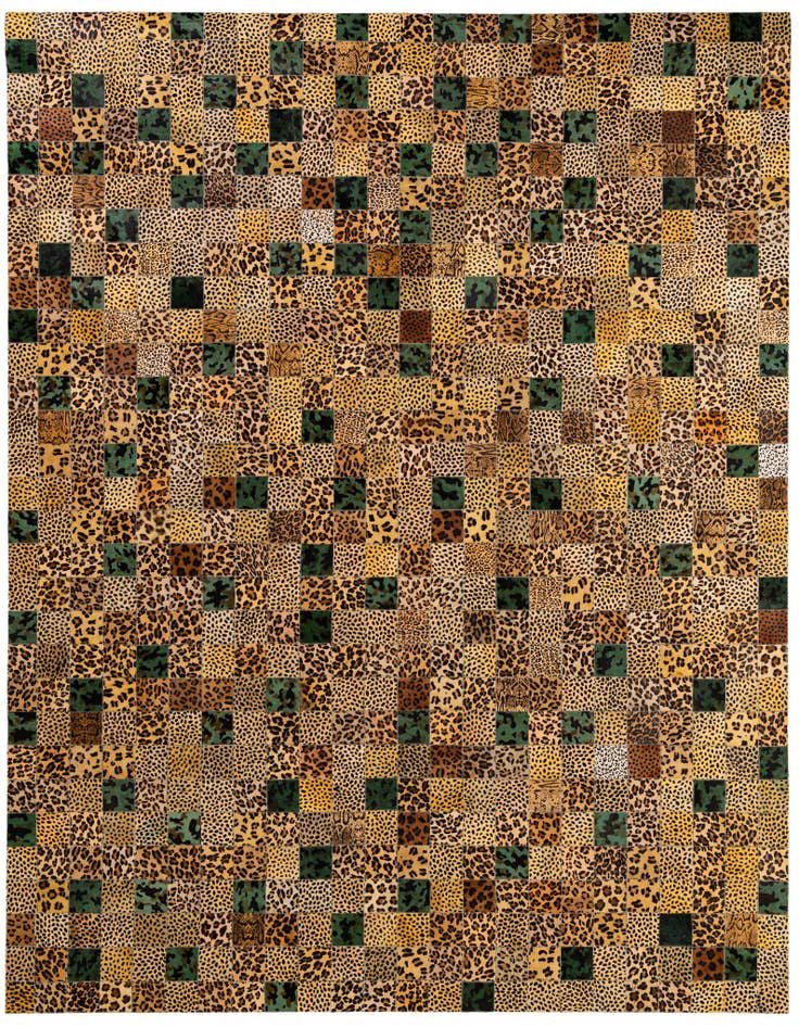 Detail image of 8' x 9' 11 Cowhide - Patchwork Rug