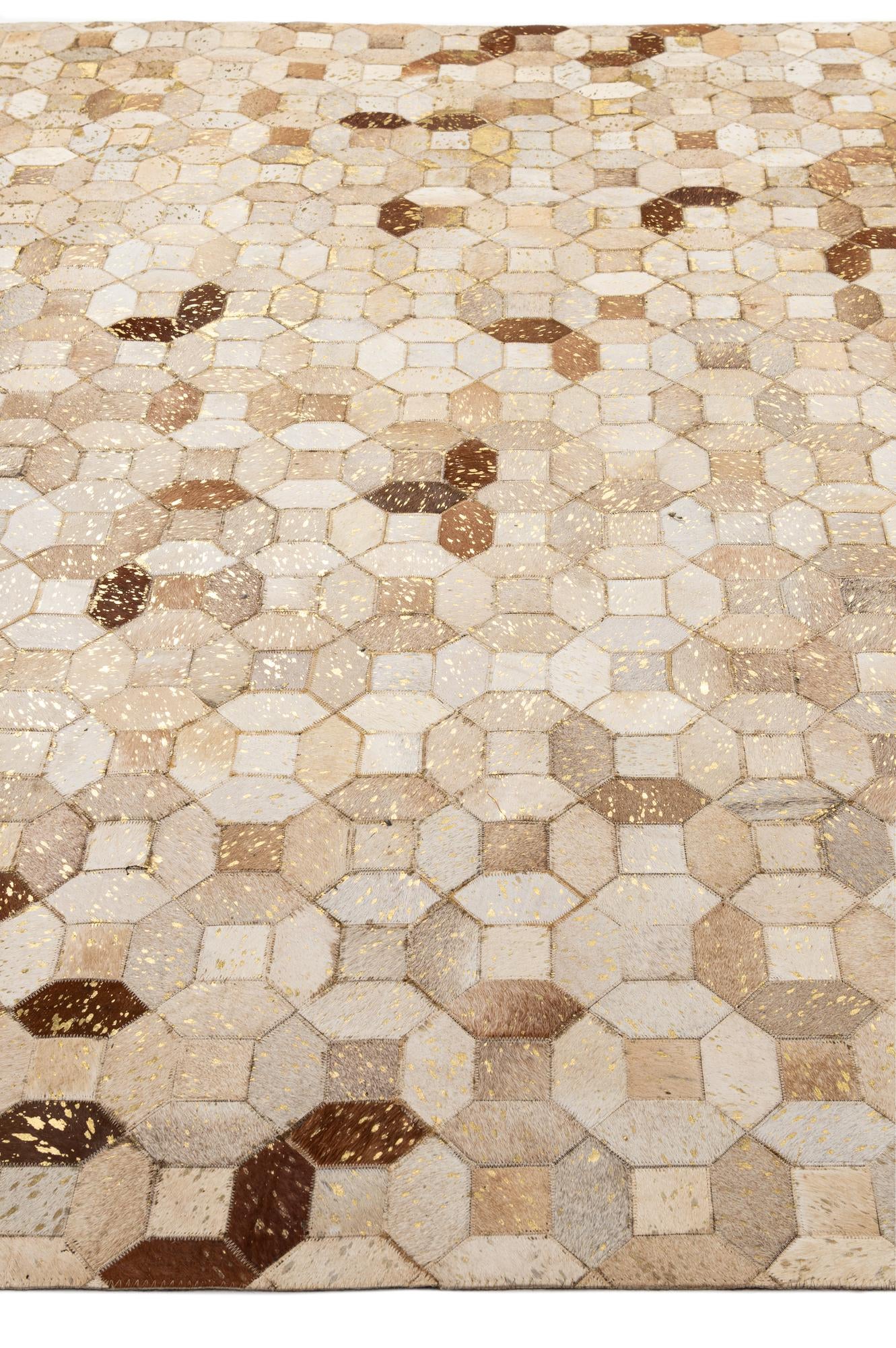 8' x 10' Cowhide - Patchwork Rug