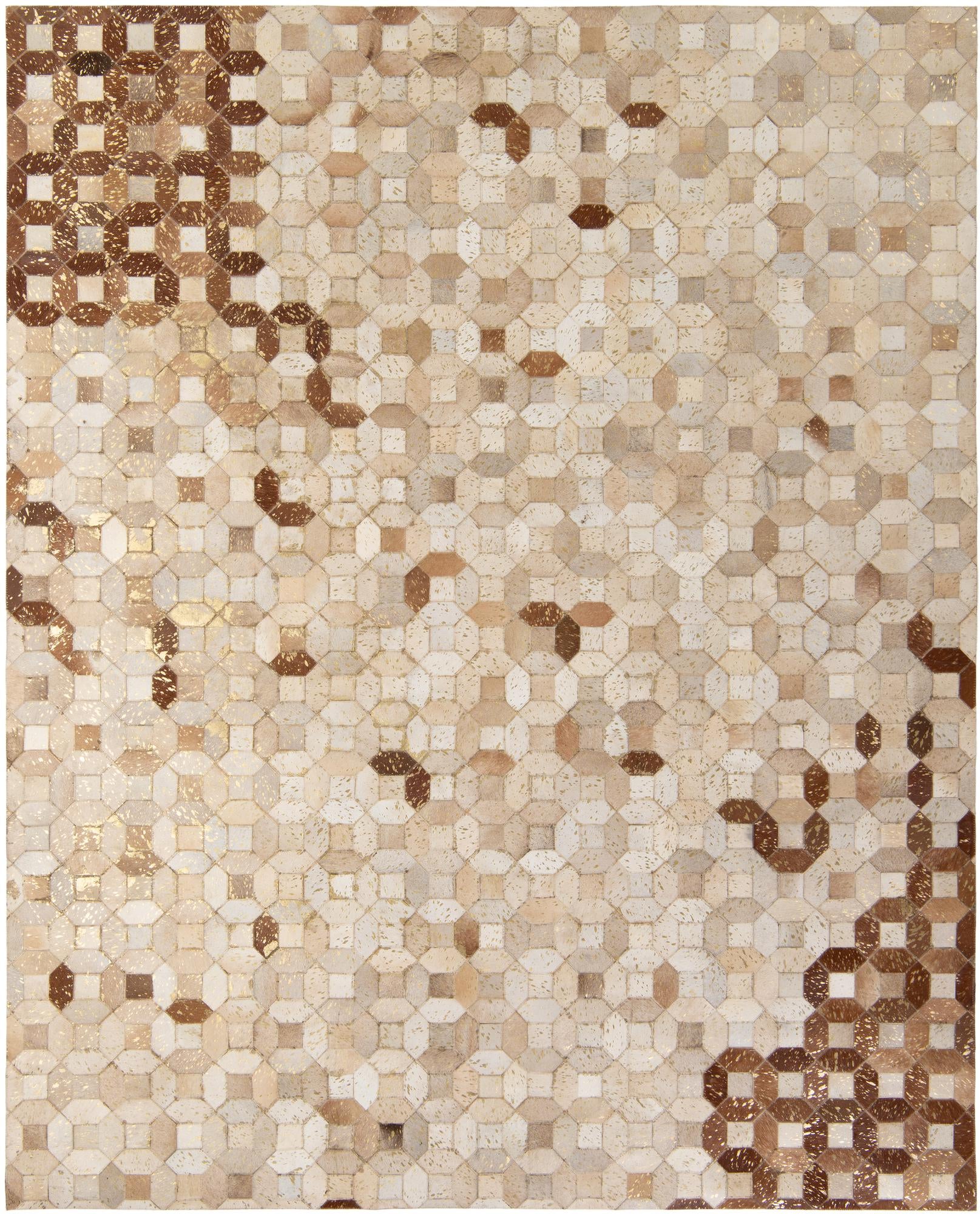 8' x 10' Cowhide - Patchwork Rug