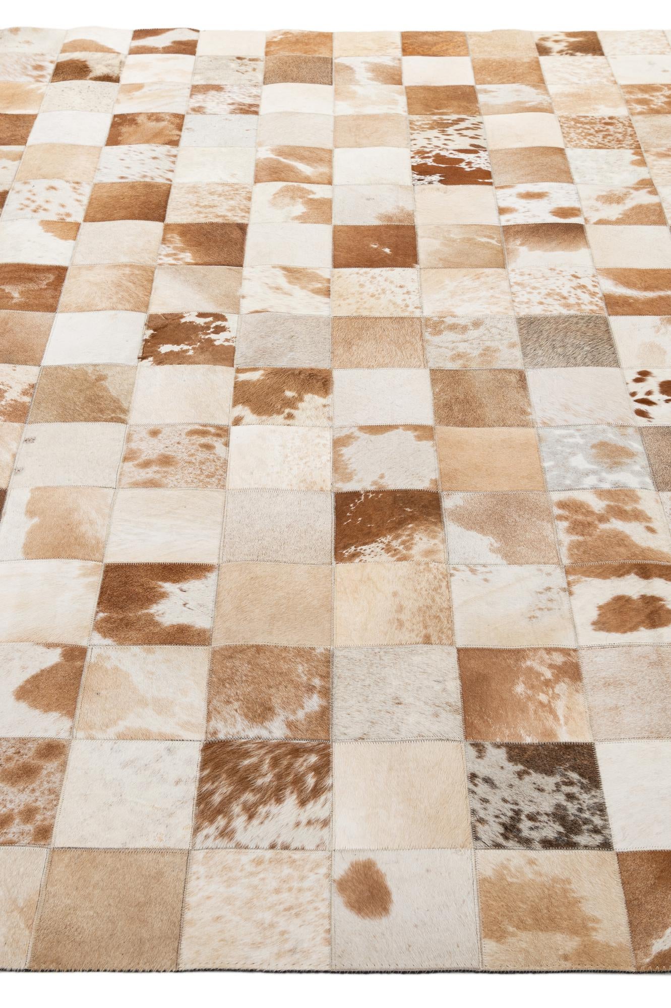 8' 1 x 9' 11 Cowhide - Patchwork Rug