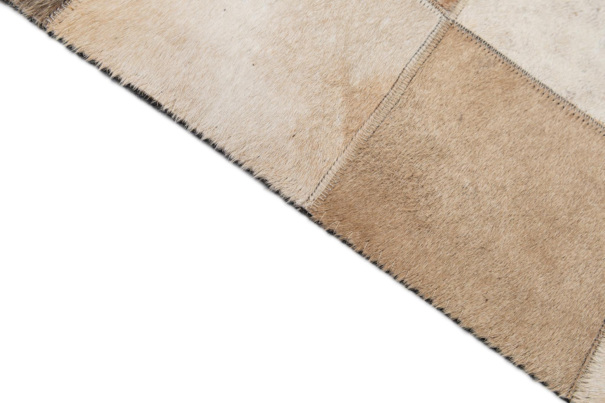 8' 1 x 9' 11 Cowhide - Patchwork Rug