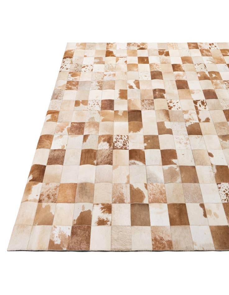 Detail image of 8' 2 x 10' Cowhide - Patchwork Rug