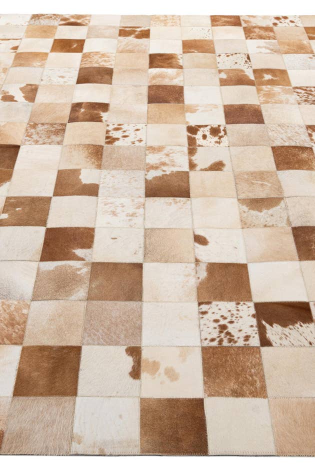 Detail image of 8' 2 x 10' Cowhide - Patchwork Rug