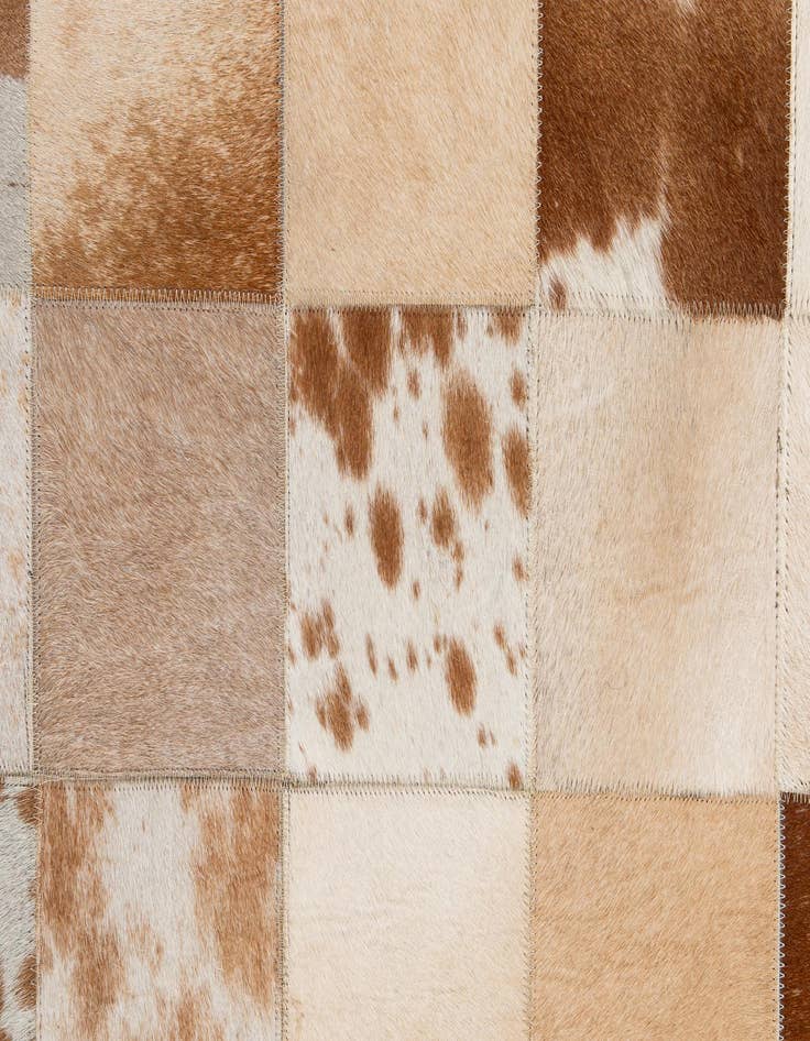 Detail image of 8' 2 x 10' Cowhide - Patchwork Rug